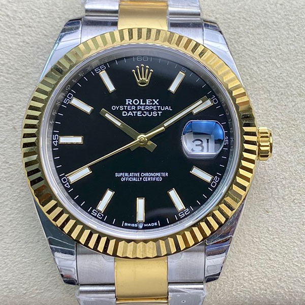 (GM工場 ブラック)  ロレックスコピーM126333-0013 デイトジャスト 41mm、 3235搭載 